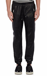 Men's Genuine Leather Jogger Pants MP23