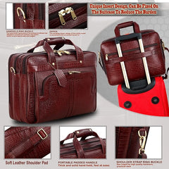 Premium Leather Office & Messenger Bag LB001 - Travel Hide
