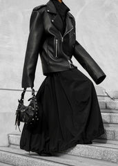 Women's Real Lambskin Leather Biker Jacket WJ068