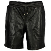 Men's Above Knee Genuine Leather Shorts MH04