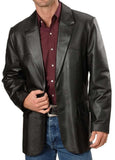 Men's TWO BUTTON Leather Blazer TB005
