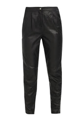 Women's Slim Fit Leather Pants with Satin Lining WP21