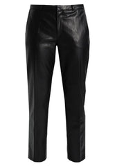 Women's Regular Fit Ankle Length Leather Pants WP17