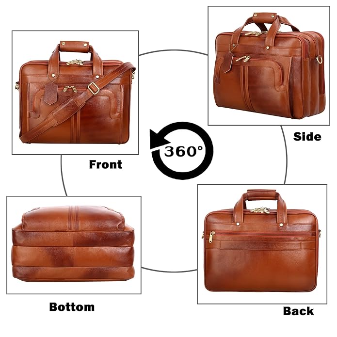 Premium Leather Office & Messenger Bag LB003 - Travel Hide