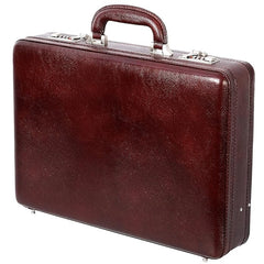 17 Inch All Round Expandable Leather Briefcase for Office