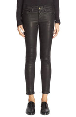 Sleek Women's Black Leather Pants WP01