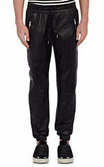 Men's Genuine Leather Jogger Pants MP23