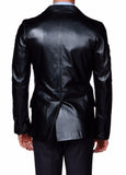 Men's ONE BUTTON Leather Blazer TB008 - Travel Hide