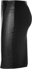 Women's Knee Length Genuine Leather Pencil Skirt WS31