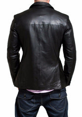 Men's TWO BUTTON Stylish Leather Blazer TB012 - Travel Hide