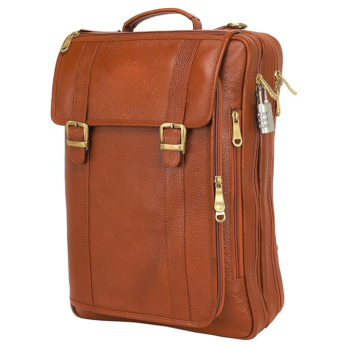 Genuine Leather Backpack for Business and Travel BP05