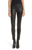 Stylish Women's Black Leather Skinny Pants WP03
