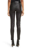 Stylish Women's Black Leather Skinny Pants WP03