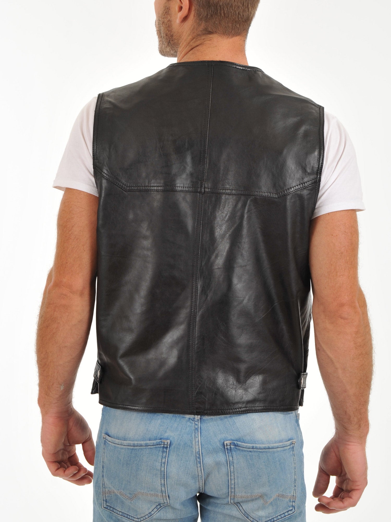 Men's Urban Explorer Genuine Leather Vest MV07