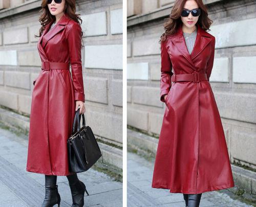 Women's Leather Trench Coat TC01 - Travel Hide