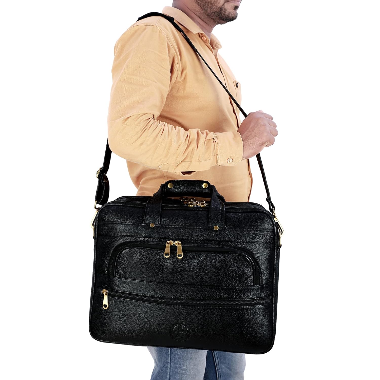 Premium Leather Office & Messenger Bag LB010 - Travel Hide