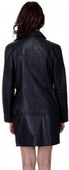 Women's Chic Three Button Leather Blazer WB10