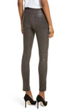 Gray Leather Women's Skinny Pants WP07