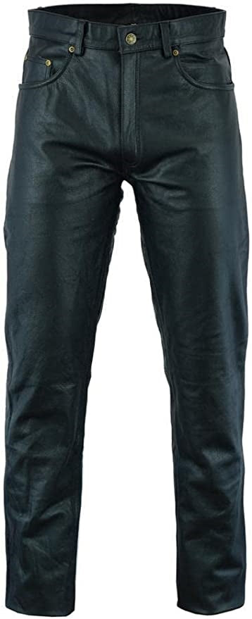 Men’s Slim Fit Genuine Lambskin Leather Pants MP35