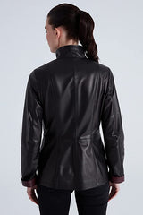 Women’s Black Lambskin Leather Jacket WJ072