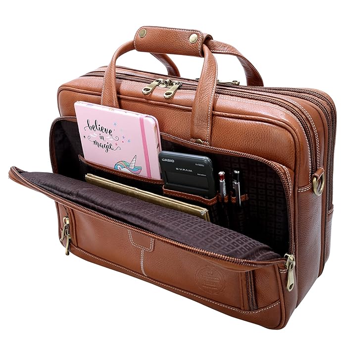 Premium Leather Office & Messenger Bag LB012