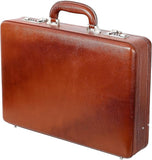 17 Inch All Round Expandable Leather Briefcase for Office