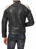 Men's Motorcycle Leather Jacket Black MJ012 - Travel Hide