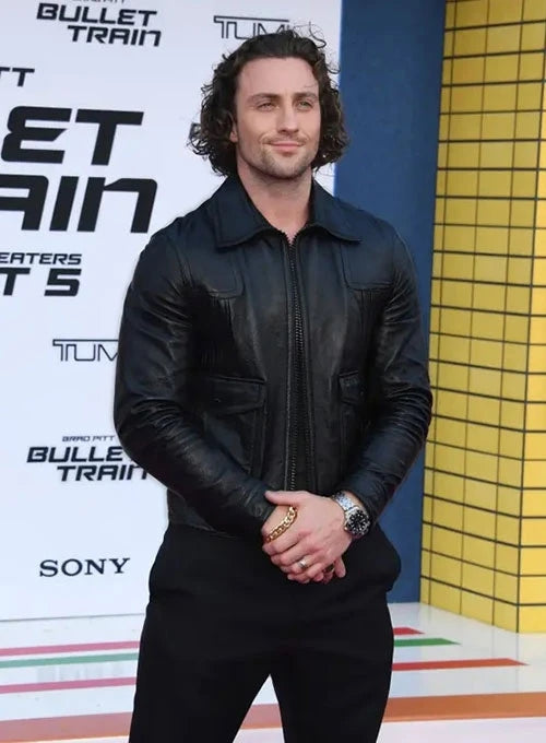 Aaron Taylor-Johnson Inspired Classic Leather Jacket