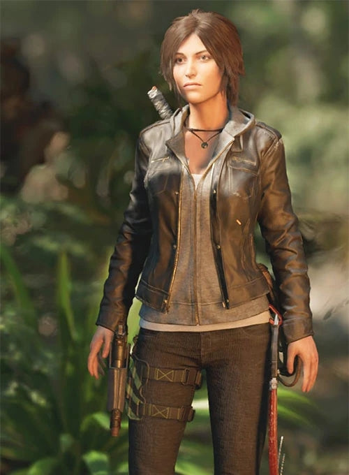 Alicia Vikander Lara Croft Inspired Leather Jacket