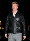 Brad Pitt Classic Leather Jacket