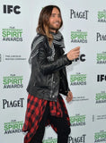 Jared Leto Quilted Leather Motorcycle Jacket