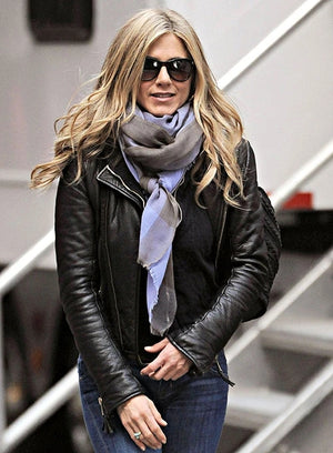 Jennifer Aniston Inspired Motorcycle Leather Jacket