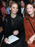 Jennifer Lawrence Inspired Double Breasted Leather Jacket
