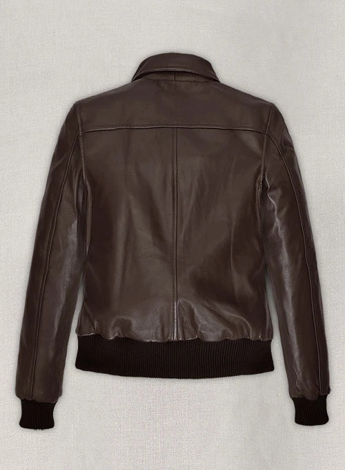 Kendall Jenner L.A. Style Brown Leather Jacket