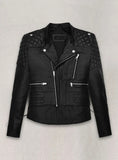 Kristen Stewart Moto Quilted Leather Jacket