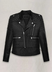 Kristen Stewart Moto Quilted Leather Jacket