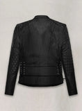 Kristen Stewart Moto Quilted Leather Jacket