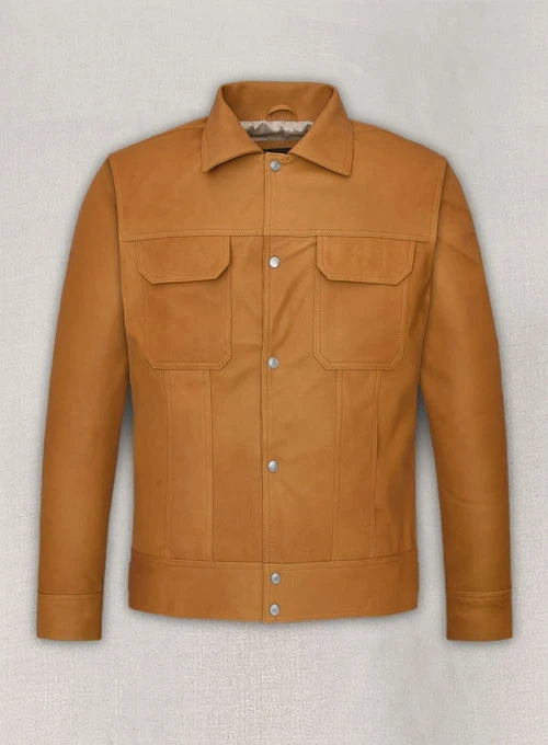 Lucas Bravo Tan Leather Jacket