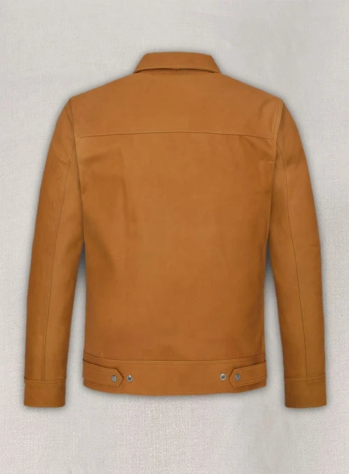 Lucas Bravo Tan Leather Jacket