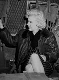 Marilyn Monroe Korea Tour Black Leather Jacket