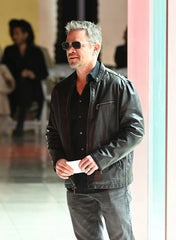 Matt Damon Inspired Black Leather Jacket