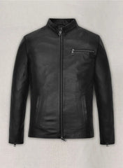 Matt Damon Inspired Black Leather Jacket