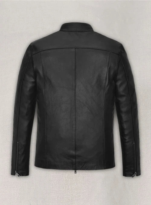 Matt Damon Inspired Black Leather Jacket