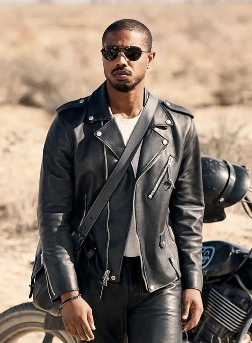 Michael B. Jordan Iconic Motorcycle Leather Jacket