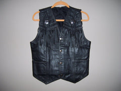 Women's Sleek Slim Fit Genuine Leather Vest WV04