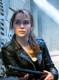 Emilia Clarke Terminator Genisys Genuine Leather Jacket