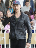 Tom Hiddleston Black Leather Jacket