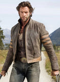 Hugh Jackman X-Men Origins Brown Leather Biker Jacket
